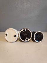 pièces d'échec pour décoration en céramique blanche ou noire