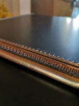 Miroir bois doré 19 ème perles d'eau