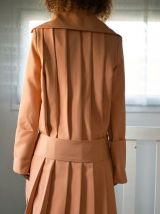 Manteau trench corail neuf