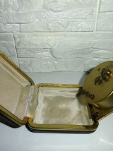 Réveil de voyage Uti Delta Laiton/Cuir noir