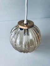 Suspension vintage boule en verre