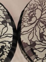 Paire de chaises Pelfran années 70 tissu Sonia Rykiel