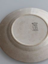 Assiette vintage décorative en faïence de Longwy