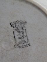 Assiette vintage décorative en faïence de Longwy