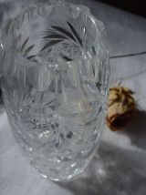 Vase en cristal taillé