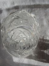 Vase en cristal taillé