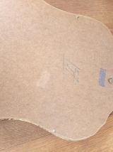 Miroir rocaille doré à la feuille d'or. 