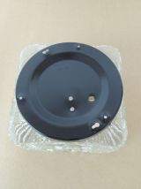 Plafonnier carré en verre vintage