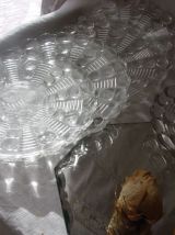 5 coupelles en verre moulé