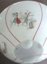 Suspension en opaline années 50