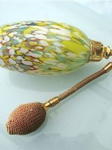 Ensemble de toilette en verre soufflé arts déco années 30