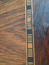 travailleuse avec beau marquetage en palissandre 