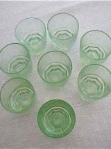 Suite de 6 petits verres