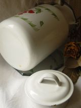 Pot à lait vintage à décor de cerises