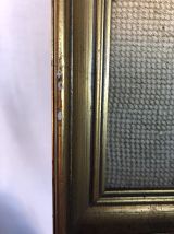 Joli cadre canevas à la rose rouge