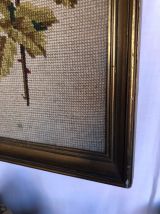 Joli cadre canevas à la rose rouge