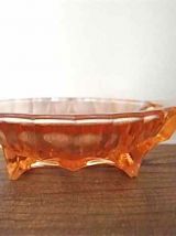 4 coupelles en verre rose