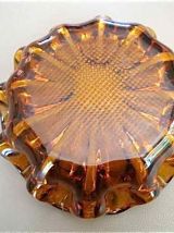 Coupe déco en verre ambre