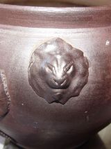 Ancien vase ou cache pot en grès normand