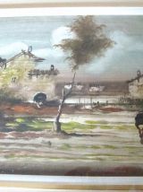 Tableau ancien jour de pluie