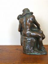 "Le Baiser", reproduction en bronze de l'œuvre de Rodin 