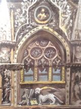 Tableau Palais des Doges, détail, Venise. Huile sur toile.