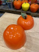 Seau à glaçons pomme orange vintage