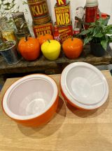 Seau à glaçons pomme orange vintage