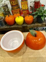 Seau à glaçons pomme orange vintage