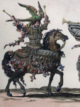 Estampe en couleurs, XXème