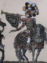 Estampe en couleurs, XXème