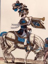 Estampe en couleurs, XXème