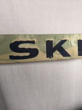 Plaque publicitaire SKI glacier vintage 