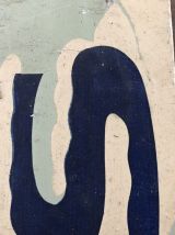 Plaque publicitaire SKI glacier vintage 