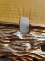 miroir baroque en résine dorée