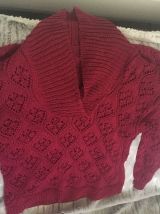 Pull crocheté 