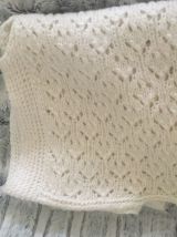 Gilet en laine blanche