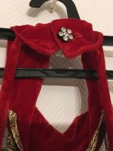 Robe rouge fêtes 