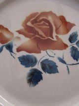 Set 6 assiettes plates Digoin Sarreguemines
