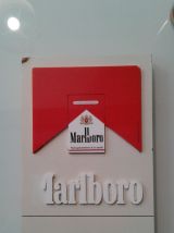 Plaque publicitaire Marlboro