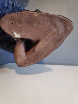 buste  en terre cuite jeune femme accoudée