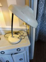 Lampe bureau vintage années 50 crème