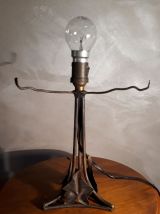 petite lampe art deco fer forge avec son  