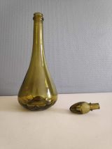 carafe à décanter vert ambré
