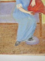 Tableau portrait jeune femme 1930