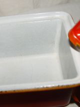 Cocotte-terrine en fonte LE CREUSET "orange volcanique"