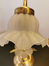 Lampe art déco en fleur 