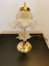 Lampe art déco en fleur 