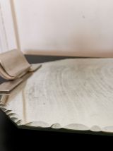 Plateau miroir art déco biseauté 