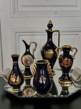 Lot de vases en porcelaine de Limoges 19ème 